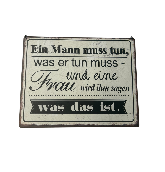 Schild "Mann und Frau" Schild "Mann und Frau"