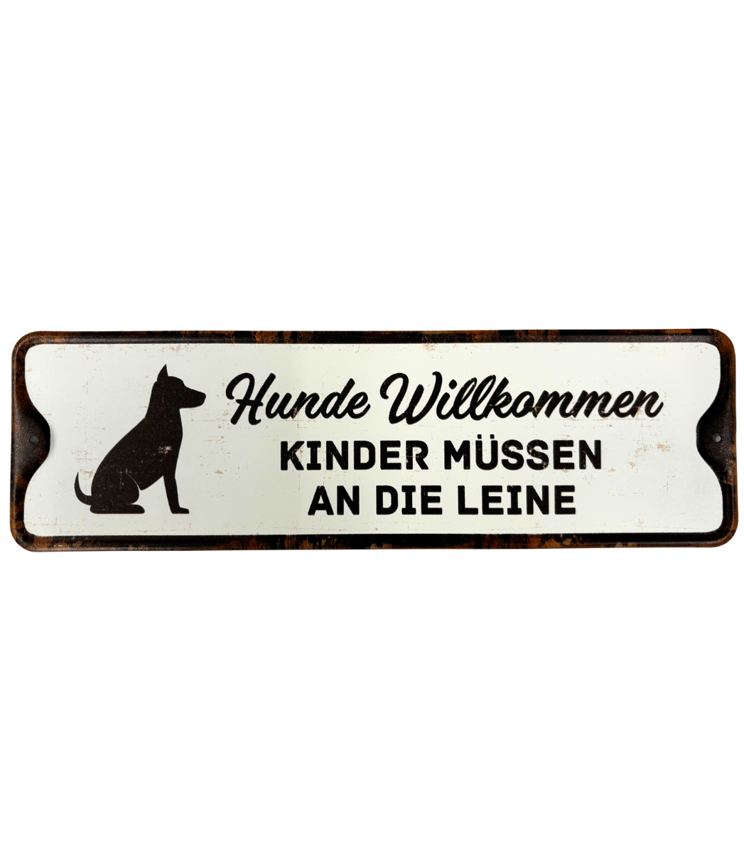 Schild "Hunde willkommen" Schild "Hunde willkommen"