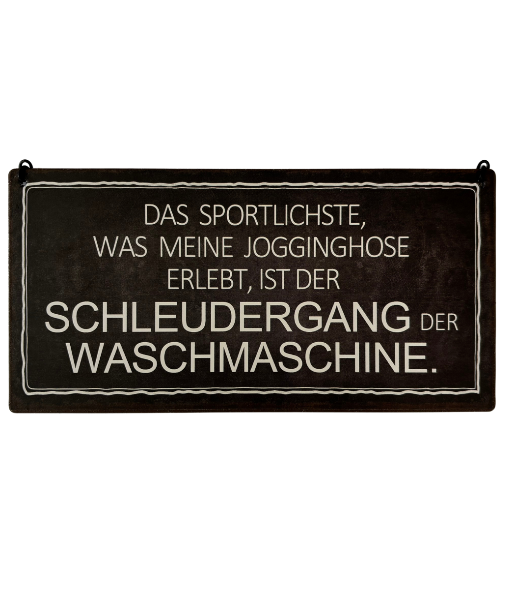 Schild "Schleudergang"