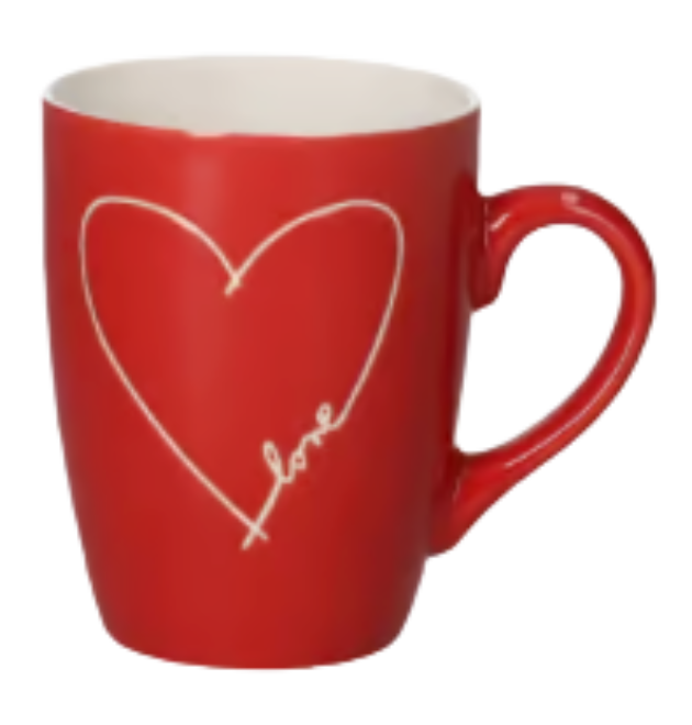 Becher 'Love' rot Becher 'Love' rot