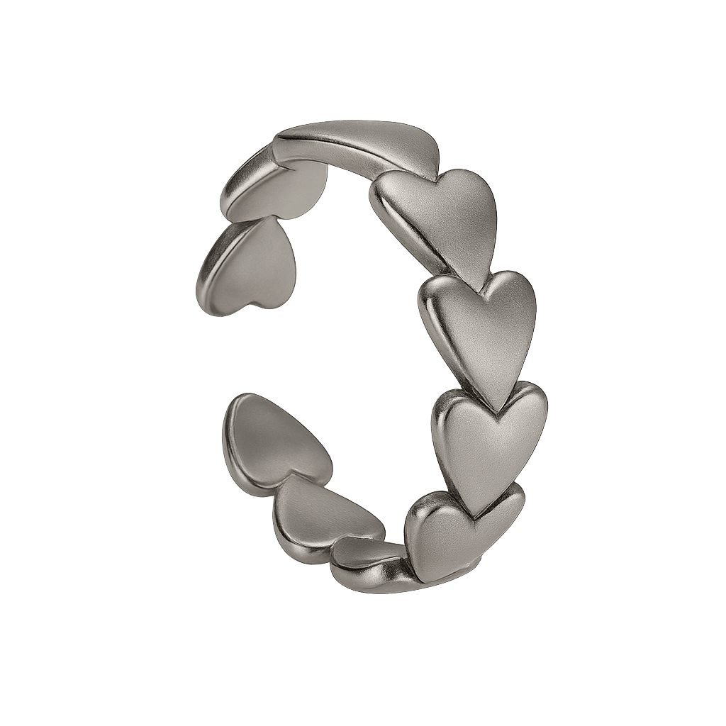 Verstellbarer Ring, Herzform  Verstellbarer Ring, Herzform
