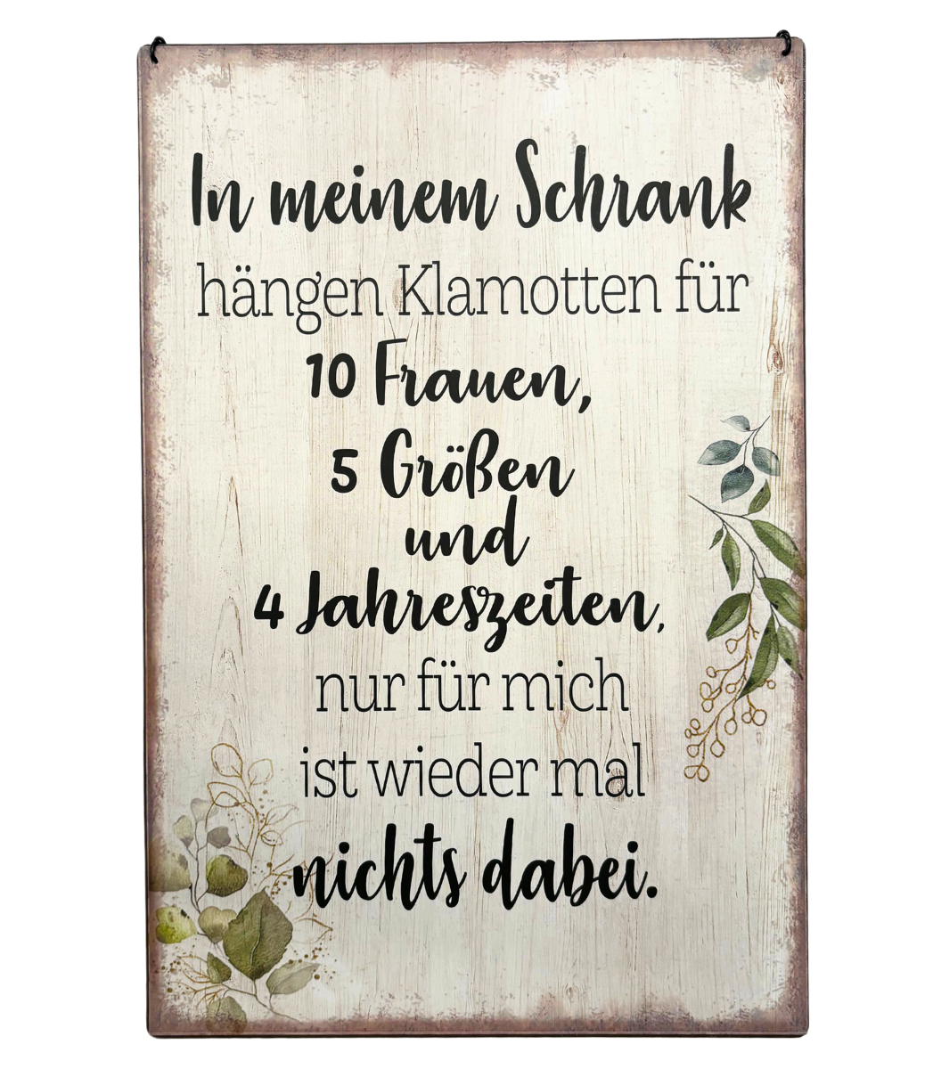 Schild "In meinem Schrank" Schild "In meinem Schrank"