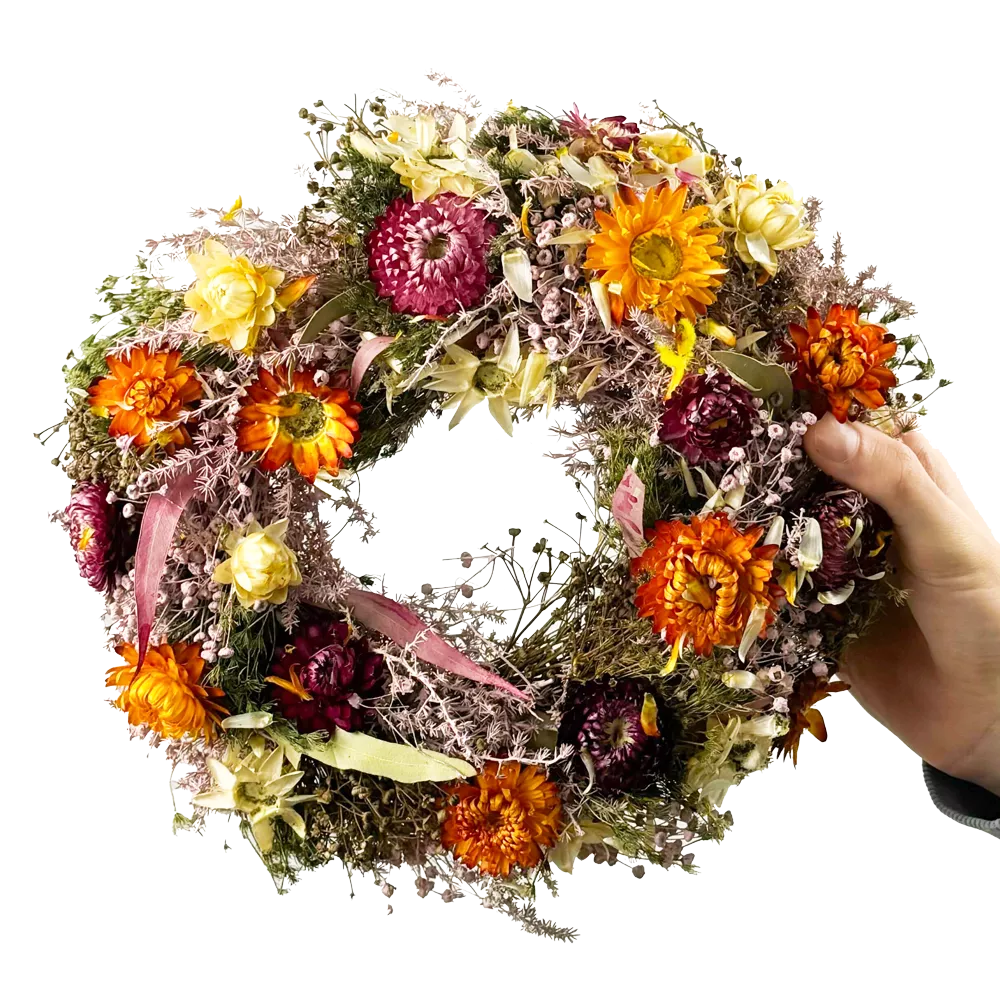 Trockenblumenkranz