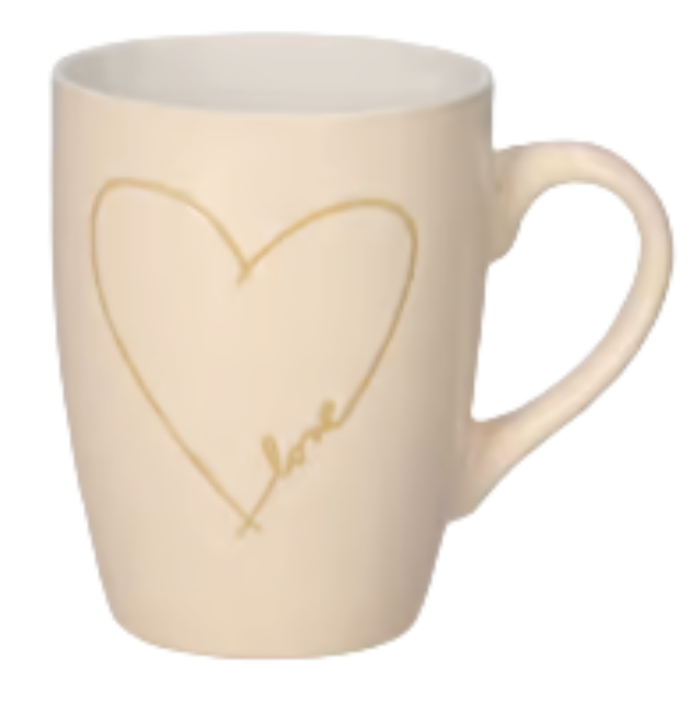 Becher 'Love' beige Becher 'Love' beige